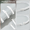 BENECREAT 16Pcs Adjustable Polyester Elastic Bow Tie Extender Bands FIND-BC0005-75B-01-4