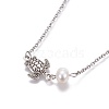 Stainless Steel Pendant Necklaces NJEW-JN02319-2