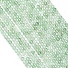 Natural Green Strawberry Quartz Bead Strands G-G914-2mm-02-1