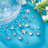 240Pcs 8 styles Stainless Steel Fancy Bead Caps STAS-PH0006-65-4