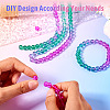 2 Strands Baking Paint Transparent Glass Beads DGLA-TA0001-20C-4