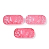 Spray Painted Transparent Glass Connector Charms X1-GLAA-H035-06F-1