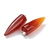 Natural Red Agate Pointed Pendants G-D040-01P-B02-3