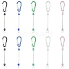 10Pcs 5 Colors Aluminum Climbing Carabiners AJEW-YW0001-22-1