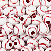 150Pcs Opaque Acrylic Round Beads MACR-PA0001-09B-6