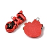 Black Cat Theme Opaque Resin Pendants RE-CBAAB56-05-2