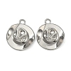 304 Stainless Steel Pendants STAS-P446-08P-1