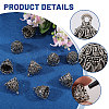 10Pcs Tibetan Style Zinc Alloy Pendant Bails FIND-CA0011-51-4