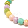 Natural Jade Beaded Stretch Bracelets BJEW-JB07789-02-5