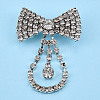 Crystal Rhinestone Lapel Pin JEWB-T002-17S-1