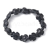 Synthetic Turquoise Tortoise Beaded Stretch Bracelet for Women BJEW-WH0018-16A-1