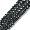 Natural Black Tourmaline Beads Strands G-F748-Y01-02-1