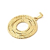 304 Stainless Steel Textured Pendants STAS-C163-06A-G-2