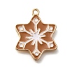 Christmas Theme Alloy Enamel Pendants ENAM-Q509-01KCG-13-1