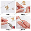 Beebeecraft 40Pcs 2 Style Brass Crimp Beads KK-BBC0003-81-4