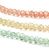 Transparent Painted Glass Beads Strands DGLA-A034-T1mm-A04-4