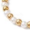 Glass Pearl Stretch Bracelets BJEW-JB10943-5