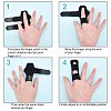 Adjustable 4Pcs 4 Color Finger Fracture Fixation Splint AJEW-GF0003-84B-4