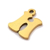 201 Stainless Steel Charms STAS-U016-01G-H-2