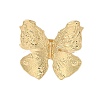 Butterfly Alloy Open Cuff Rings for Women RJEW-U006-06B-G-3