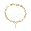 Brass Mariner Link Chain Bracelet Making KK-U020-12G-1