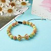 Natural Mixed Stone Braided Bead Bracelets BJEW-JB06604-4