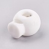 Plastic Iron Spring Cord Locks LS-X-FIND-WH0017-13-2