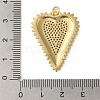 Rack Plating Brass Micro Pave Cubic Zirconia Pendants KK-P279-05B-G-3