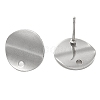 Non-Tarnish 201 Stainless Steel Stud Earrings Finding STAS-B035-07P-1