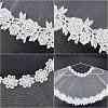 Detachable Polyester Bridal Lace Shawls AJEW-WH0248-17-4