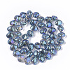 Electroplate Glass Beads Strands X-EGLA-S189-002B-01-2