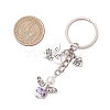 Porcelain & Glass Pearl & Alloy Keychain KEYC-JKC01157-3