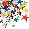 Star Computerized Embroidery Polyester Iron On Patches PATC-TAC0001-02-12
