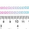 Gradient Color Baking Paint Glass Bead Strands X1-DGLA-A039-T6mm-A05-5