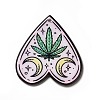 Weed Pattern Theme Printed  Acrylic Pendants MACR-G061-03A-1