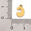 201 Stainless Steel Charms STAS-U016-01G-C-3