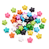 44Pcs 11 Colors Spray Painted Alloy Beads FIND-TA0003-02-1