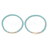 2Pcs 2 Styles Glass Seed Beaded Stretch Bracelet Sets for Women BJEW-JB11373-05-4