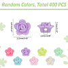 400Pcs Opaque Acrylic Beads MACR-ME0001-10-2