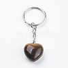 Natural Tiger Eye Keychain KEYC-F019-02O-2