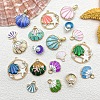 Zinc Alloy Enamel Pendants PW-WG9A069-01-2