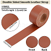2M PVC Double Face Imitation Leather Ribbons SRIB-WH0011-127C-03-2