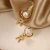 Imitation Pearl Stud Earrings FN6270-3