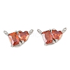 Brass Pave Cubic Zirconia Charms CU-CBA6A75-04P-11-1