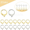 40Pcs 2 Colors 304 Stainless Steel Leverback Earring Findings STAS-FS0001-72-5