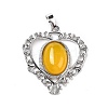 Natural Yellow Agate Pendants G-I322-04P-05-2