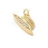 Rack Plating Brass Clear Cubic Zirconia Pendants KK-Z056-20G-2