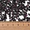 Spray Painted Glass Seed Beads SEED-F005-08A-04-4