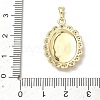 Brass Micro Pave Cubic Zirconia Pendants KK-H255-18G-3