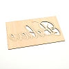 Wood Cutouts Ornaments WOOD-WH0107-20-2